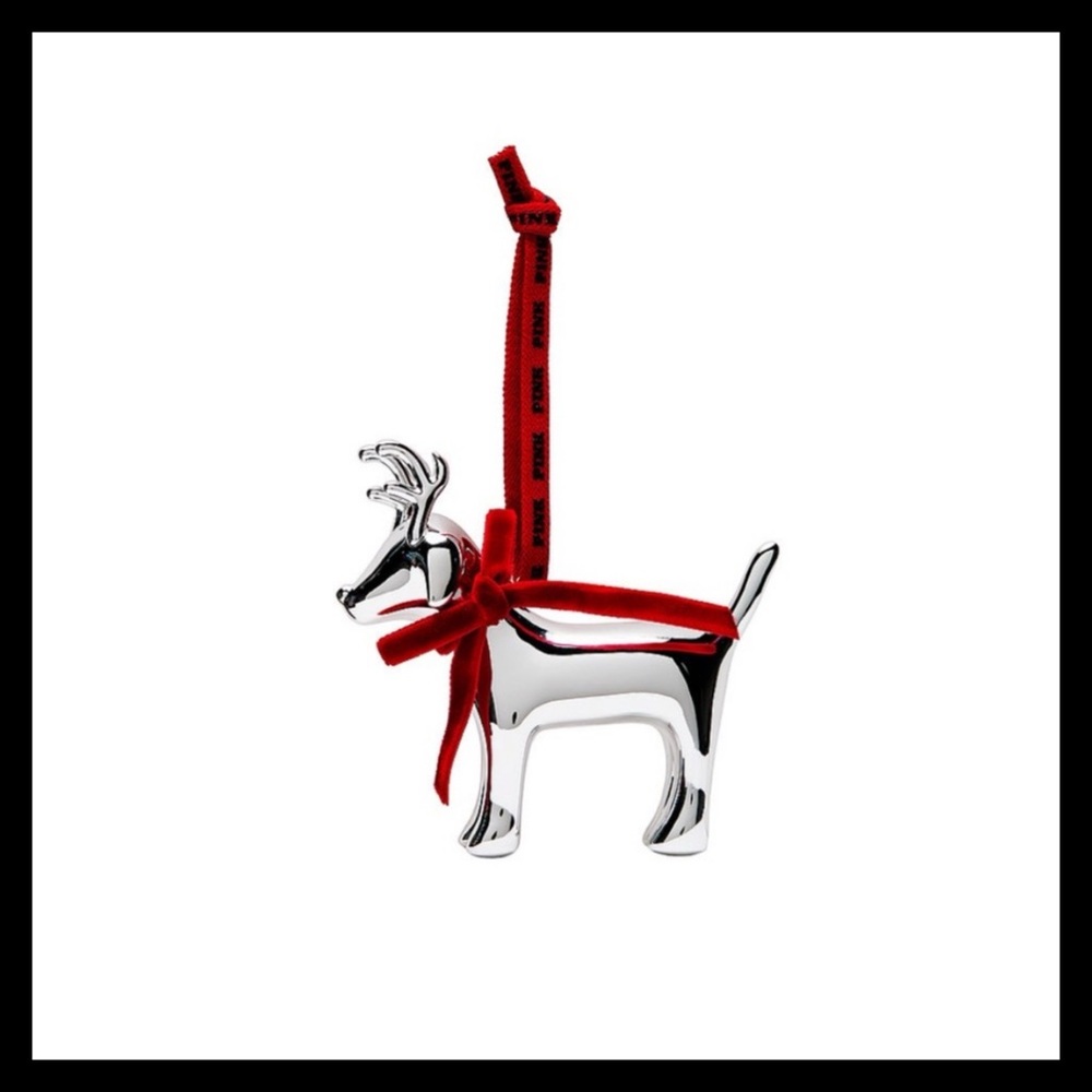 💕ⓅⒾⓃⓀ ⓋⓈ Limited Edition Micro Dog Holiday Ornament NWT💕